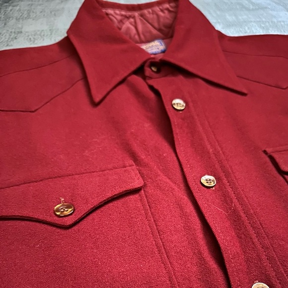 🇺🇸 MADE IN USA PENDLETON 100% Wool Western Shirt - Picture 4 of 7